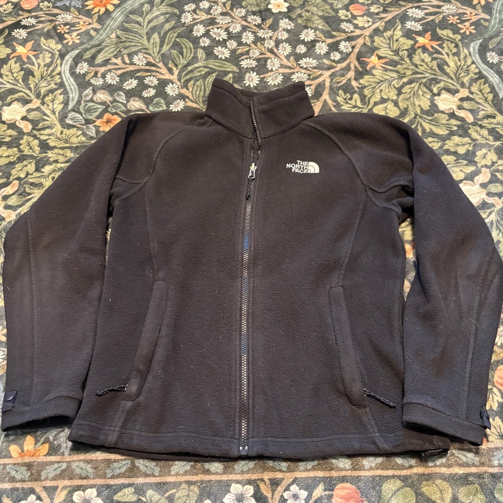 The North Face Women's Small Black Fleece 1/4 Zip Pullover Lightweight Jacket